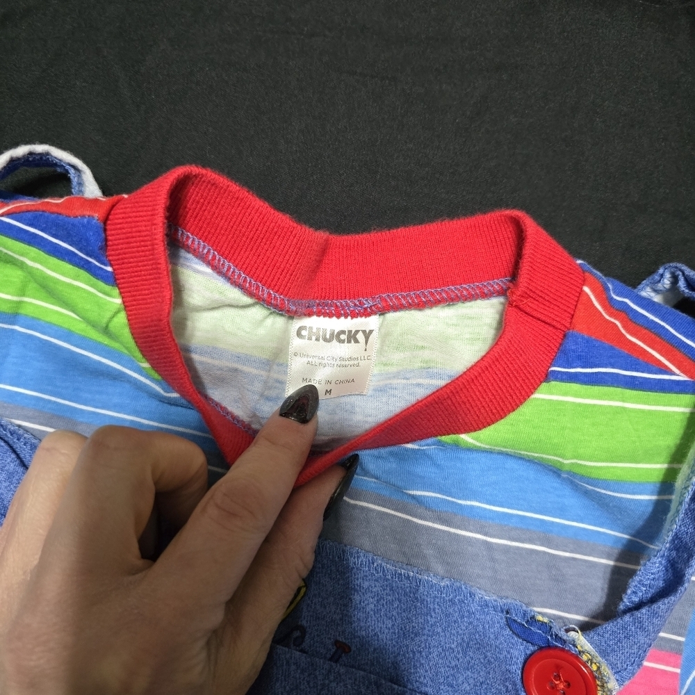 Girls CHUCKY Halloween Dress, Med - Picture 3 of 3